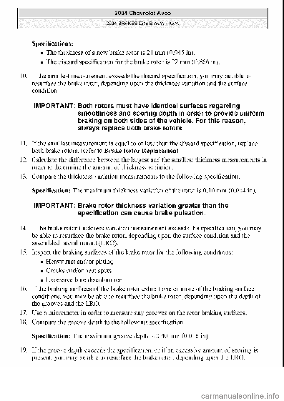 CHEVROLET AVEO 2002  Service Repair Manual 