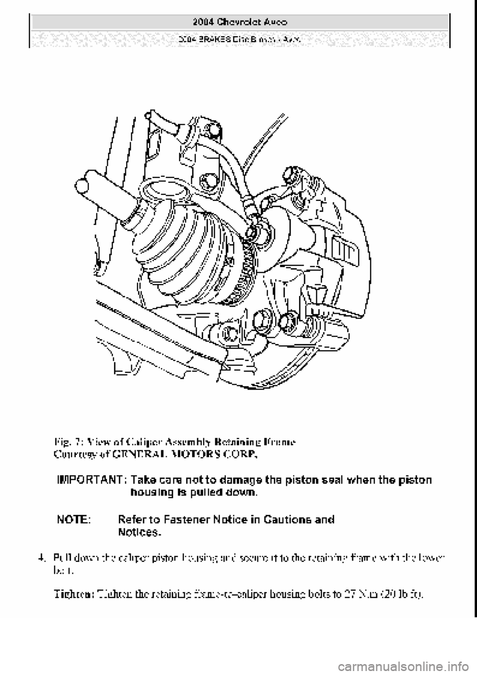 CHEVROLET AVEO 2002  Service Repair Manual 