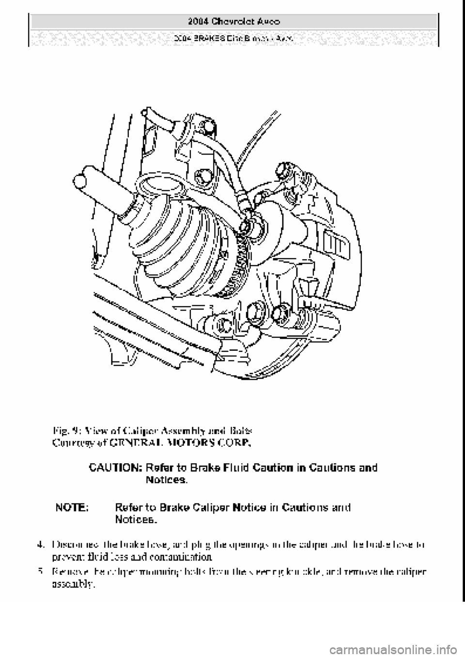 CHEVROLET AVEO 2002  Service Repair Manual 