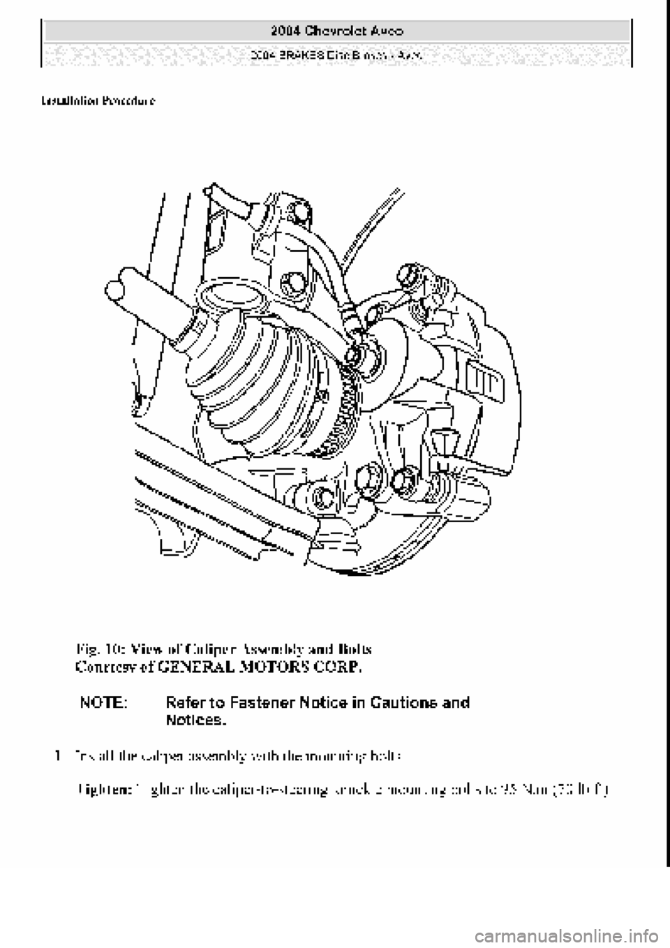 CHEVROLET AVEO 2002  Service Repair Manual 
