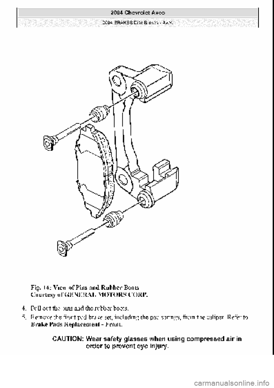 CHEVROLET AVEO 2002  Service Repair Manual 