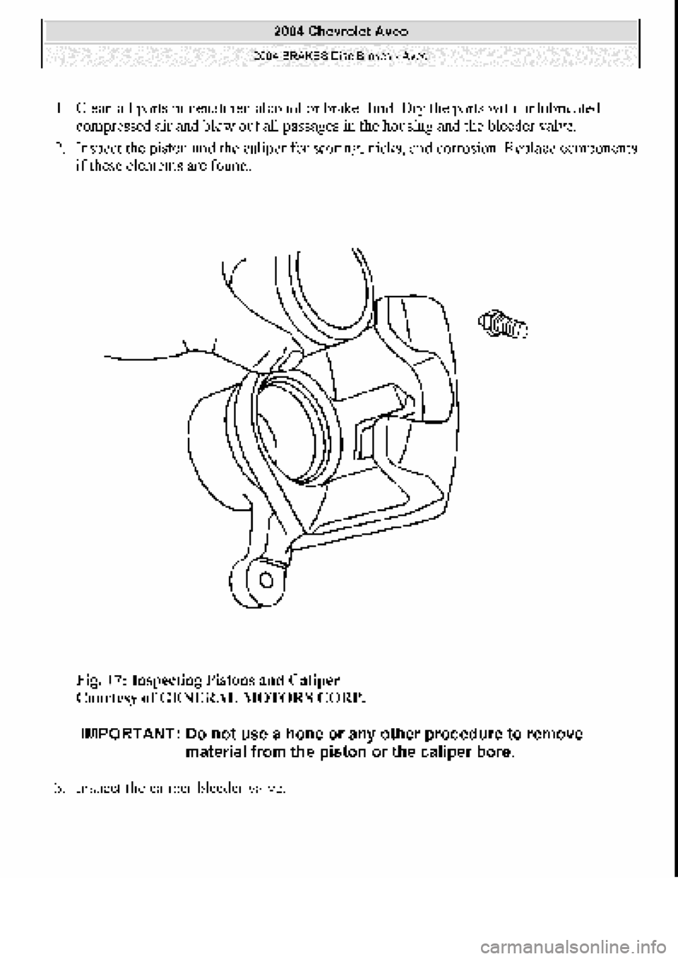 CHEVROLET AVEO 2002  Service Repair Manual 