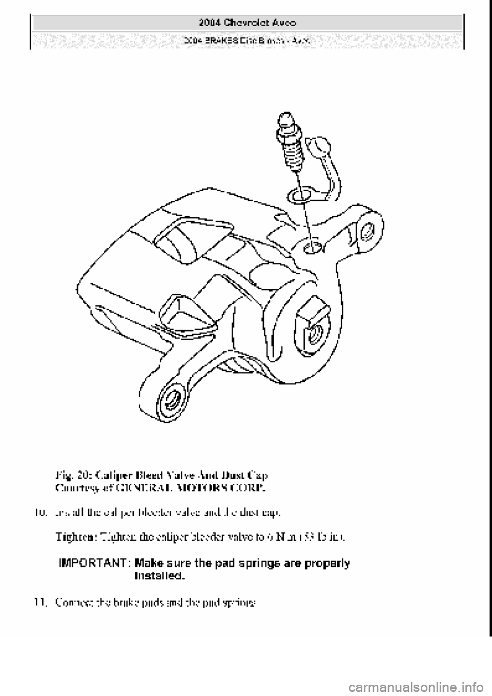 CHEVROLET AVEO 2002  Service Repair Manual 