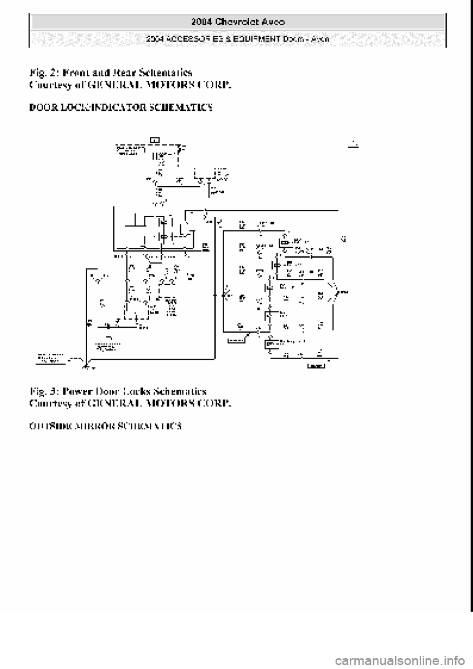 CHEVROLET AVEO 2002  Service Repair Manual 