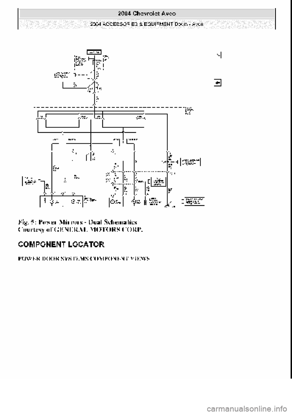 CHEVROLET AVEO 2002  Service Repair Manual 