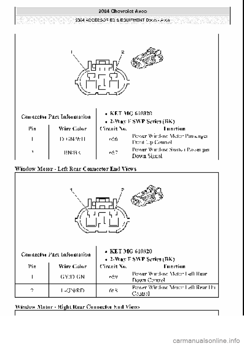 CHEVROLET AVEO 2002  Service Repair Manual 