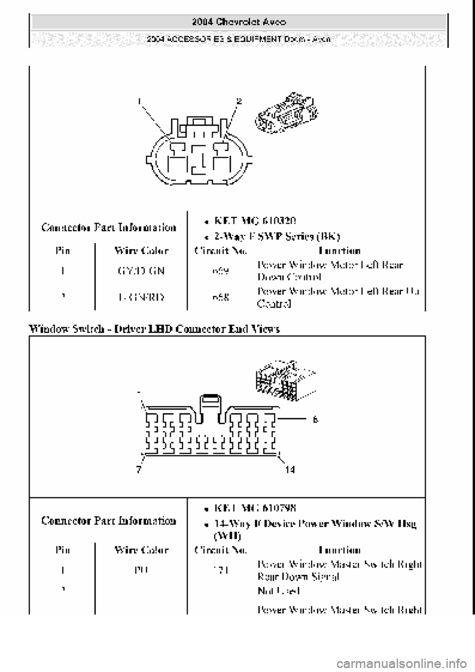 CHEVROLET AVEO 2002  Service Repair Manual 