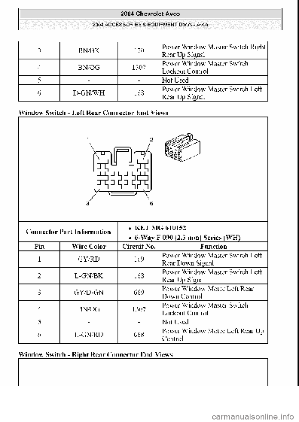 CHEVROLET AVEO 2002  Service Repair Manual 