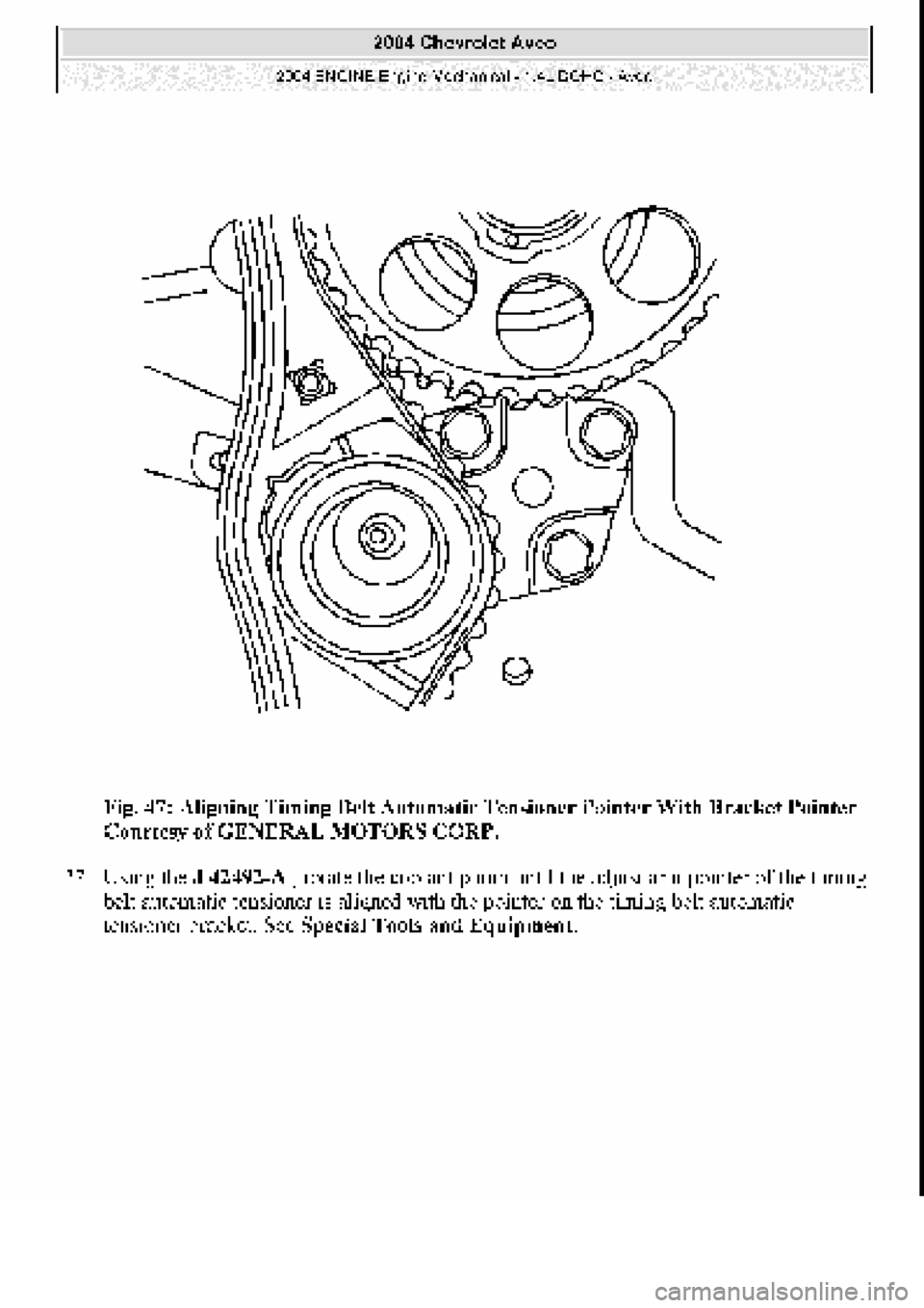 CHEVROLET AVEO 2002  Service Repair Manual 