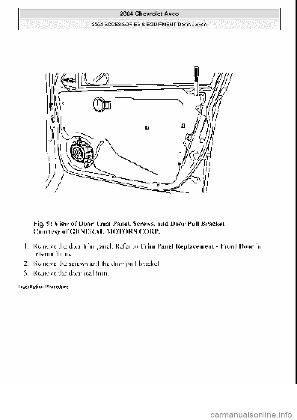 CHEVROLET AVEO 2002  Service Repair Manual 