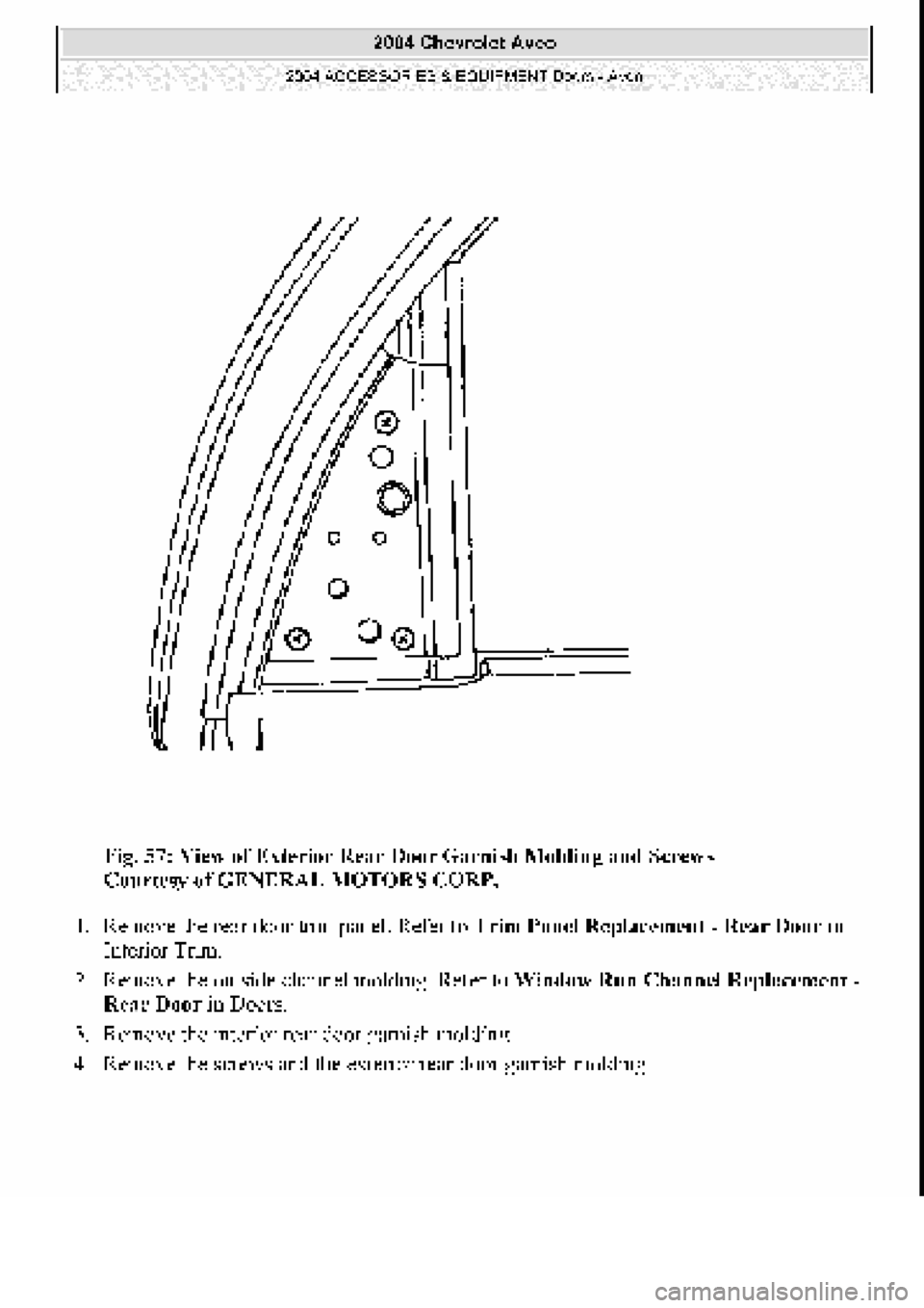 CHEVROLET AVEO 2002  Service Repair Manual 