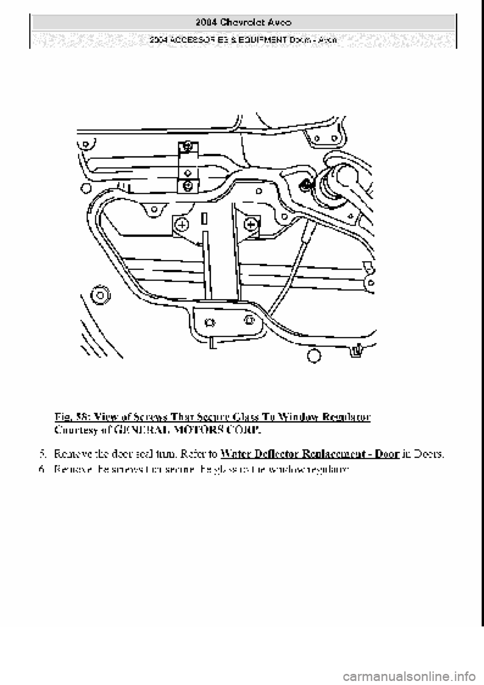 CHEVROLET AVEO 2002  Service Repair Manual 