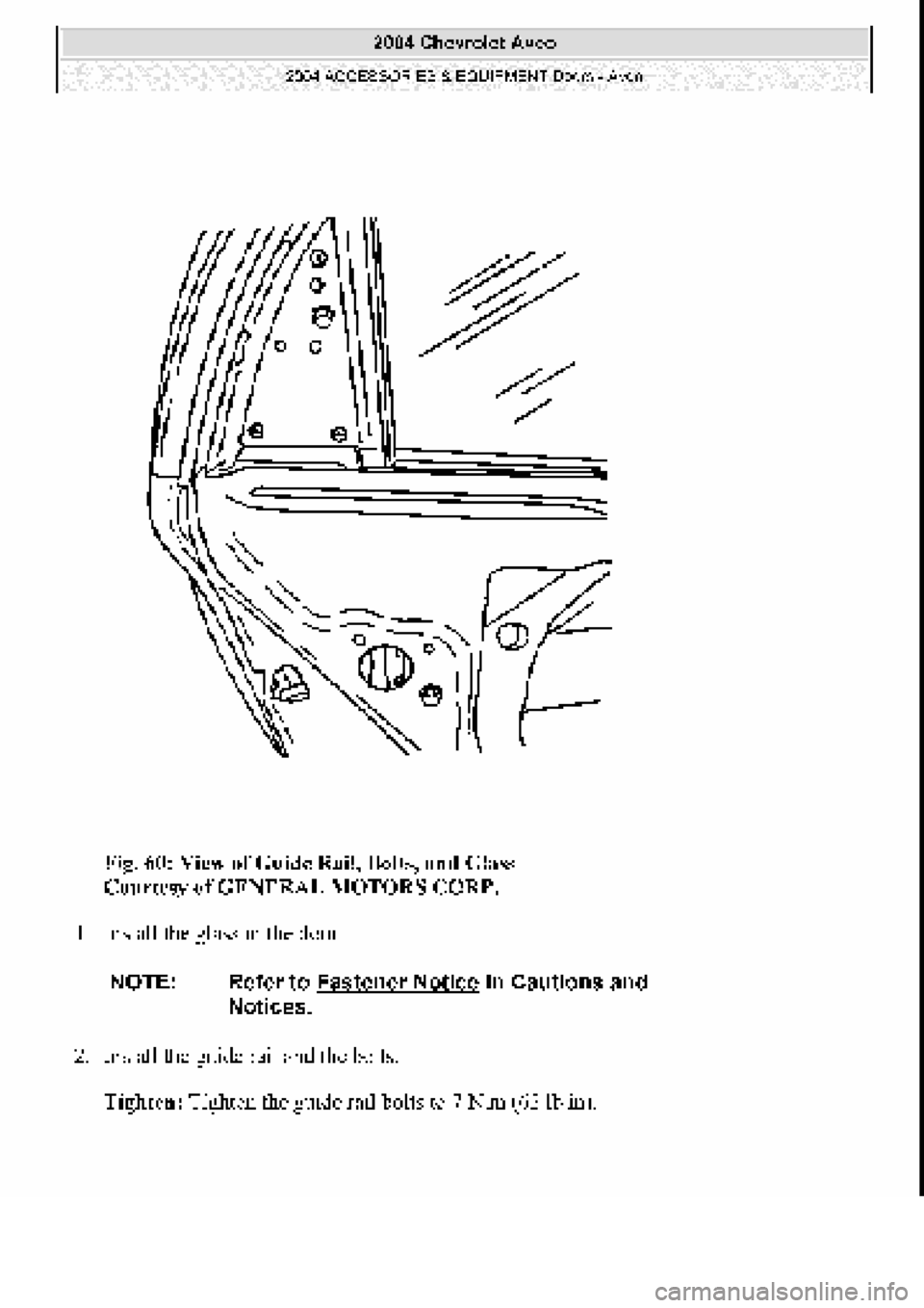 CHEVROLET AVEO 2002  Service Repair Manual 