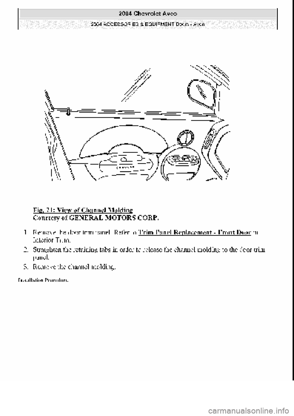 CHEVROLET AVEO 2002  Service Repair Manual 