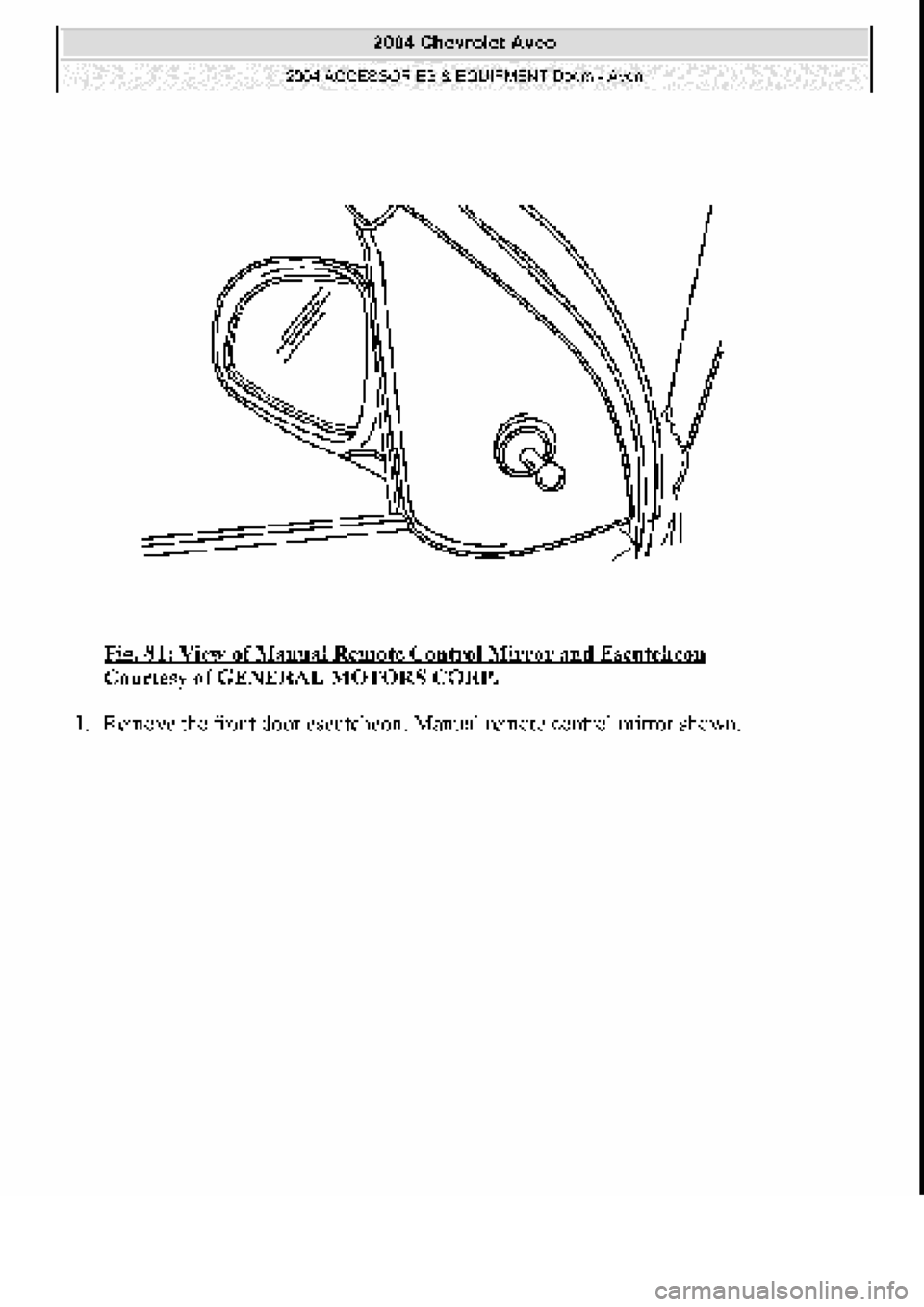CHEVROLET AVEO 2002  Service Repair Manual 