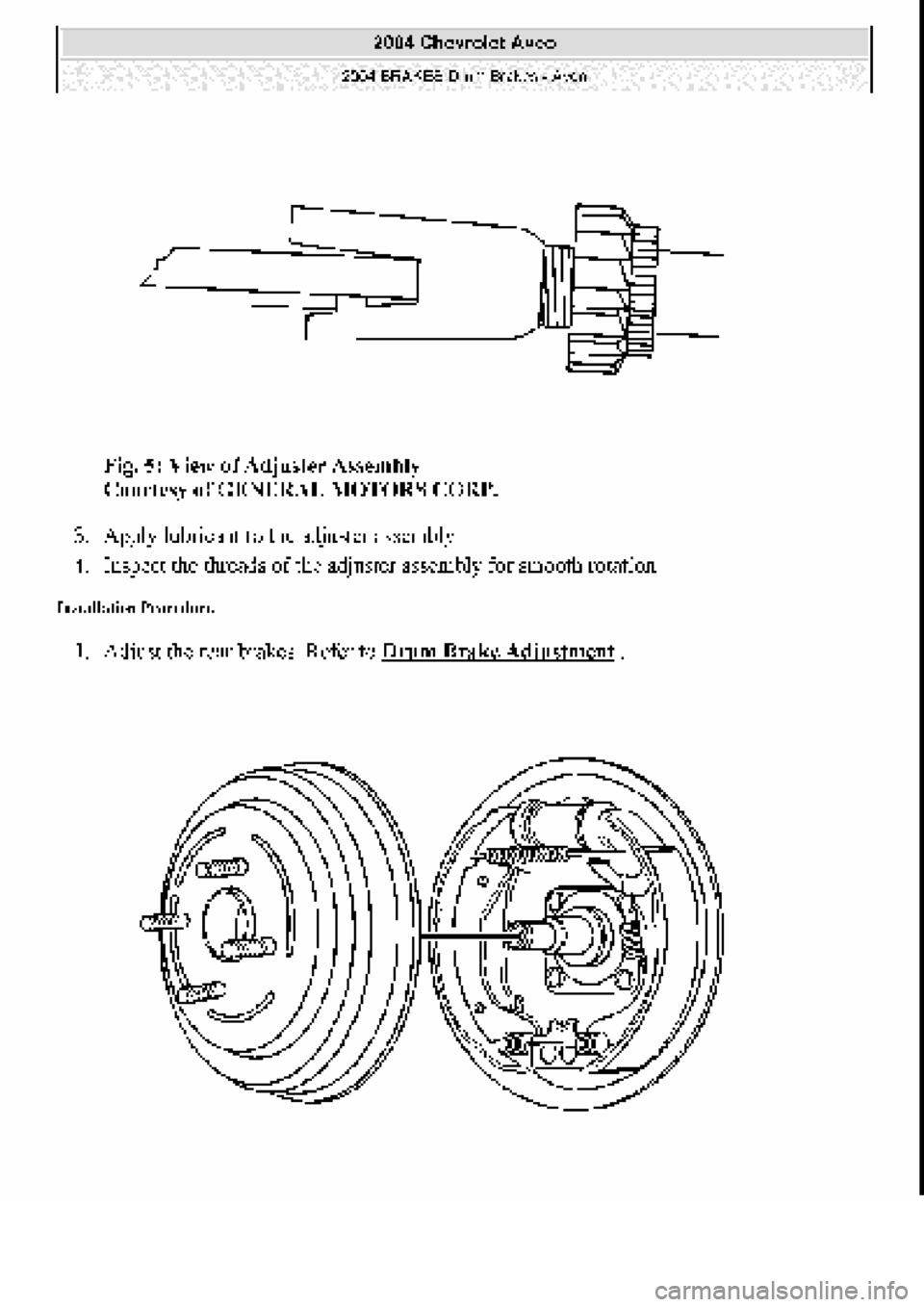 CHEVROLET AVEO 2002  Service Repair Manual 
