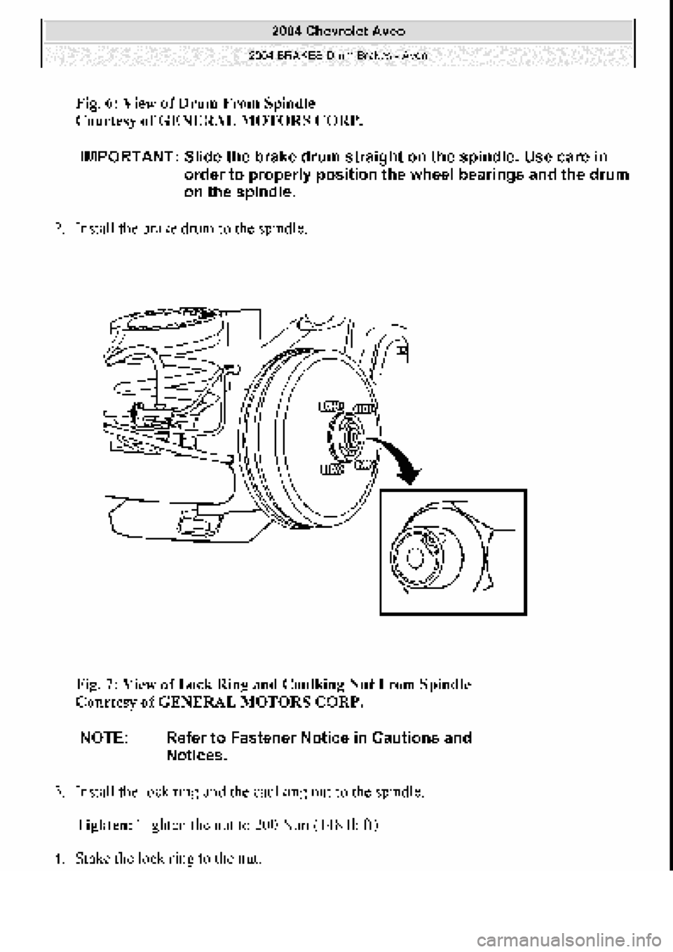 CHEVROLET AVEO 2002  Service Repair Manual 