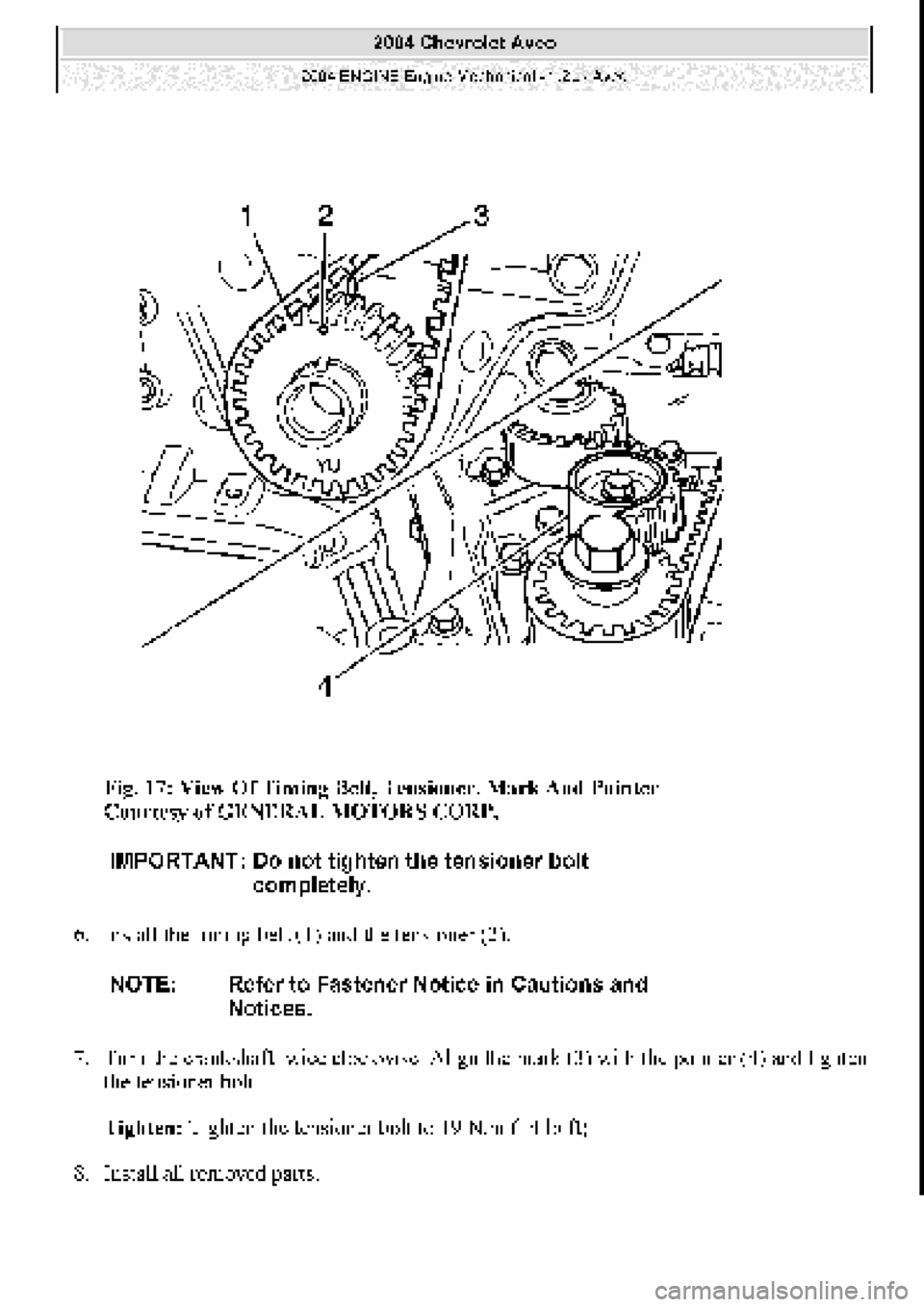 CHEVROLET AVEO 2002  Service Repair Manual 