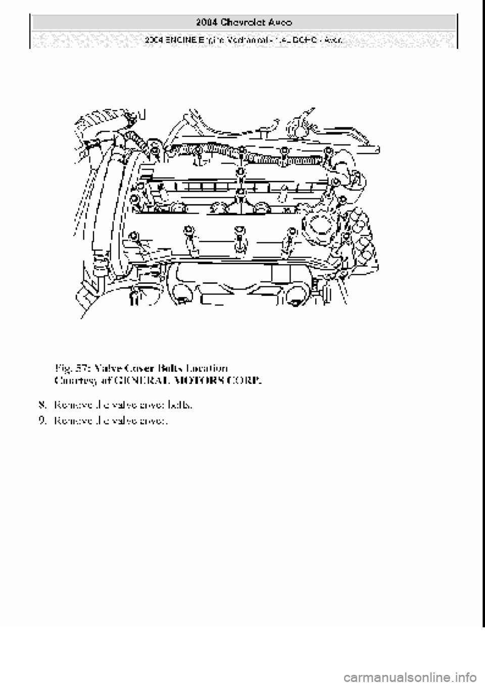 CHEVROLET AVEO 2002  Service Repair Manual 
