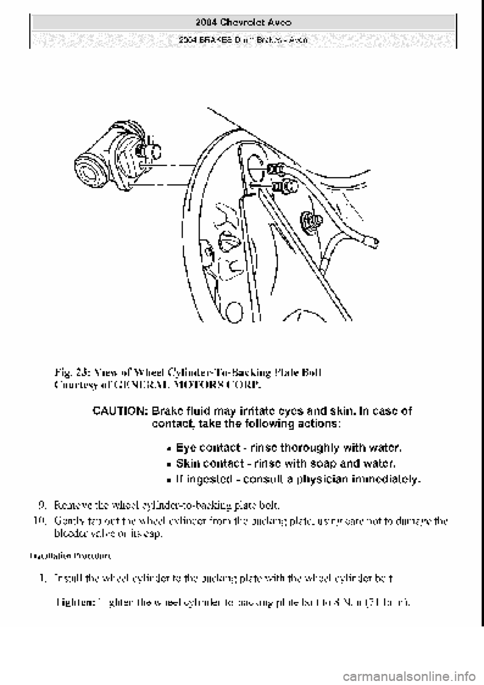CHEVROLET AVEO 2002  Service Repair Manual 