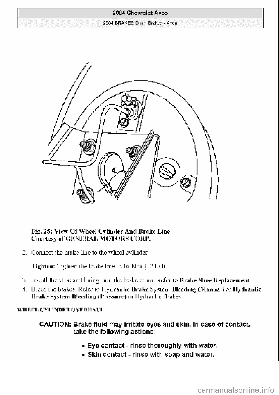 CHEVROLET AVEO 2002  Service Repair Manual 