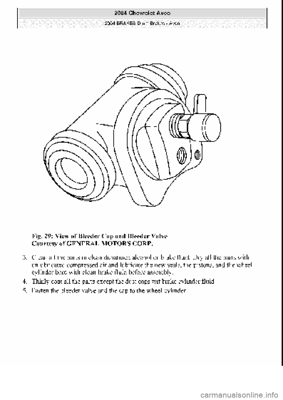 CHEVROLET AVEO 2002  Service Repair Manual 