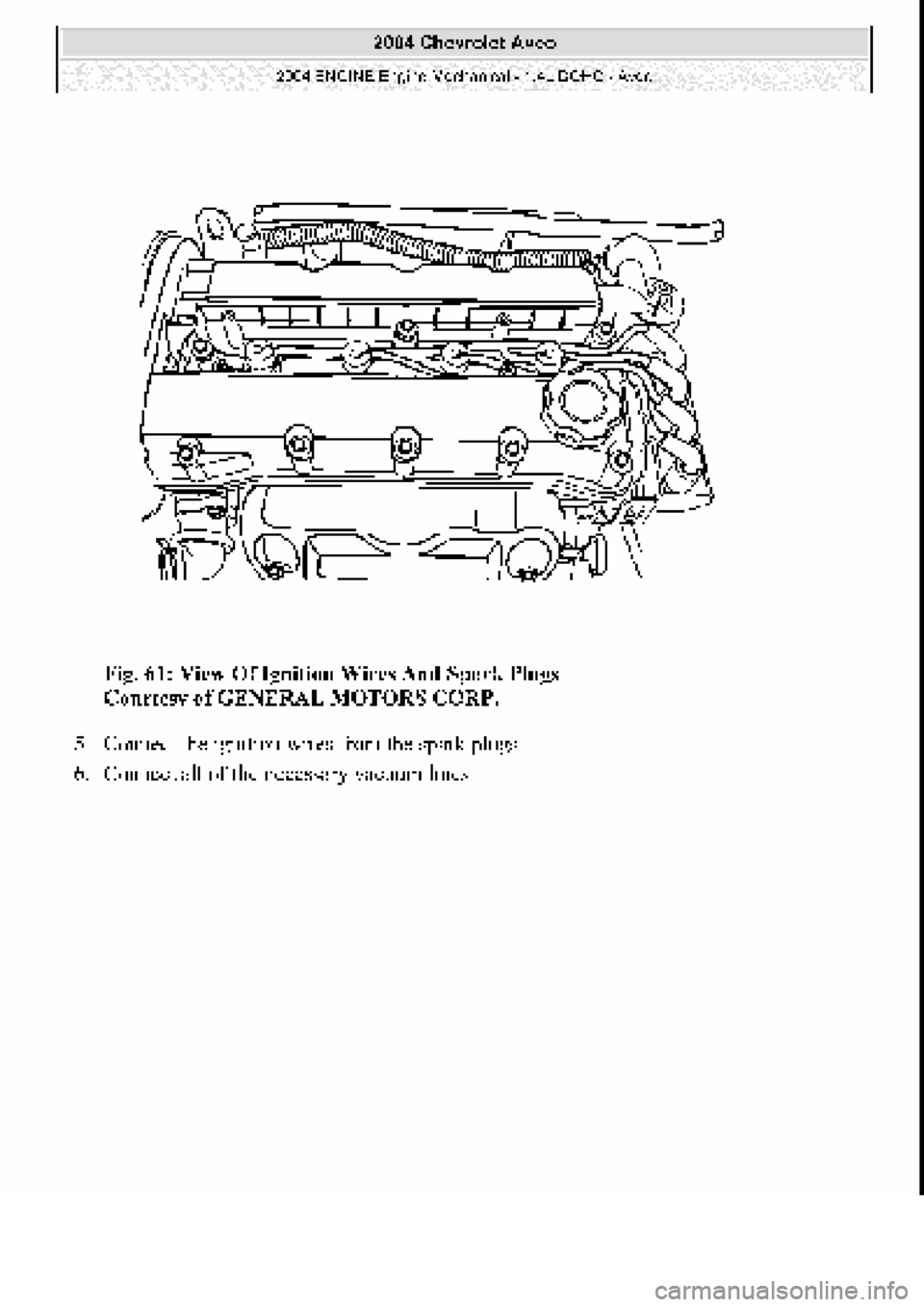 CHEVROLET AVEO 2002  Service Repair Manual 