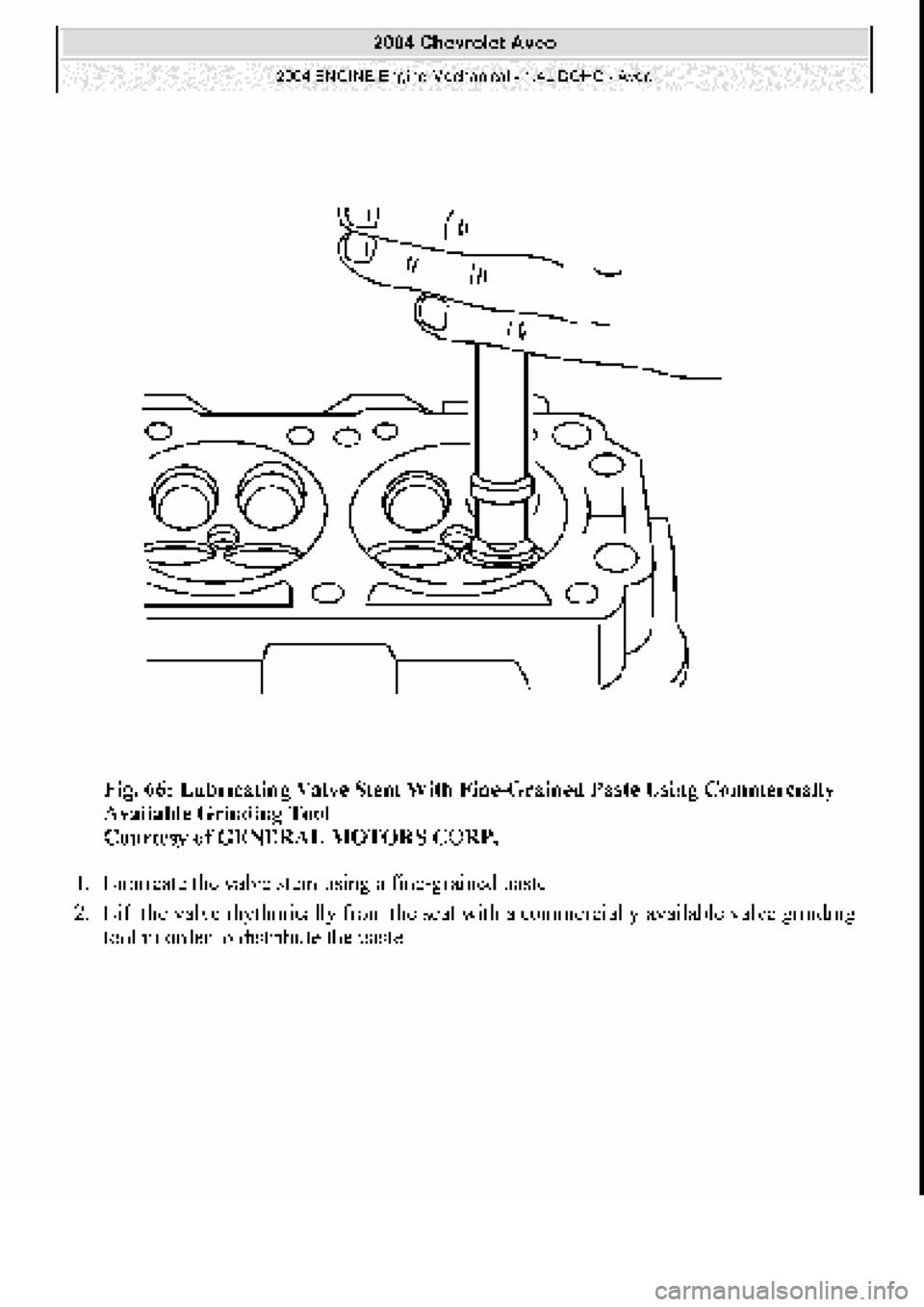 CHEVROLET AVEO 2002  Service Repair Manual 