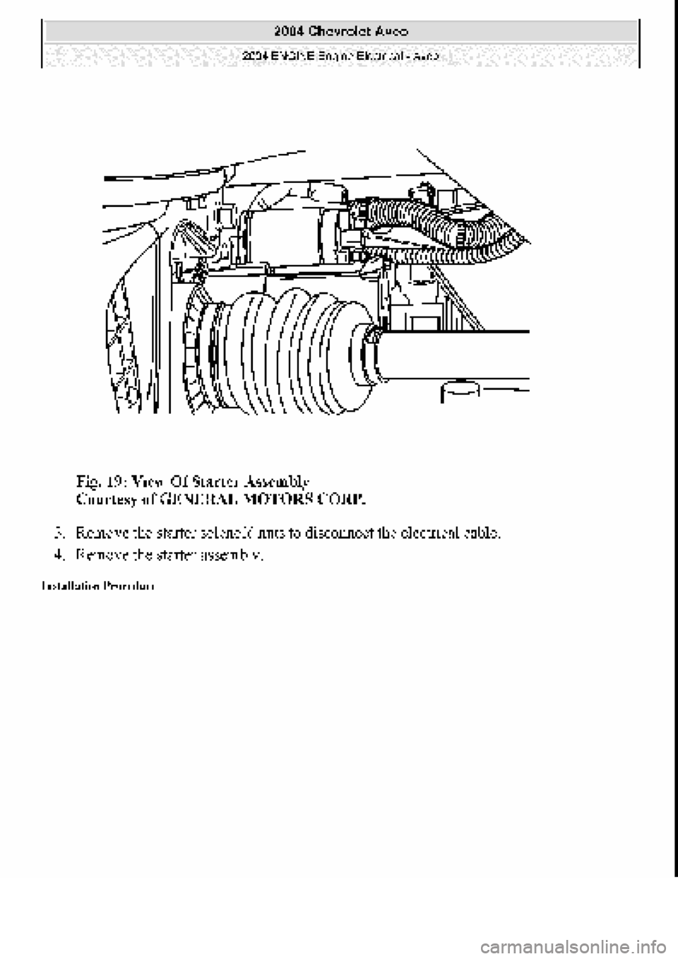 CHEVROLET AVEO 2002  Service Repair Manual 