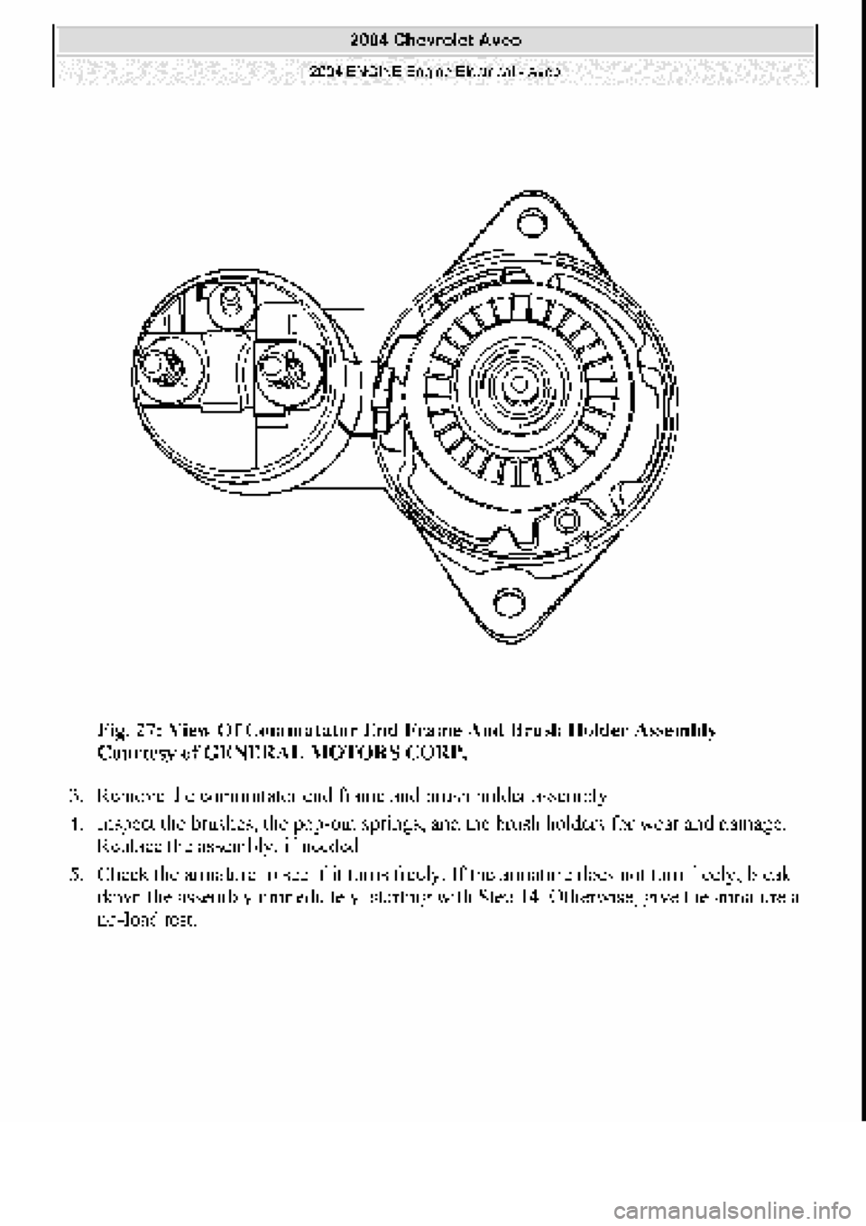 CHEVROLET AVEO 2002  Service Repair Manual 