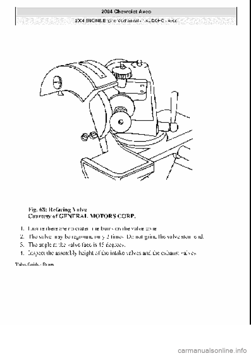 CHEVROLET AVEO 2002  Service Repair Manual 