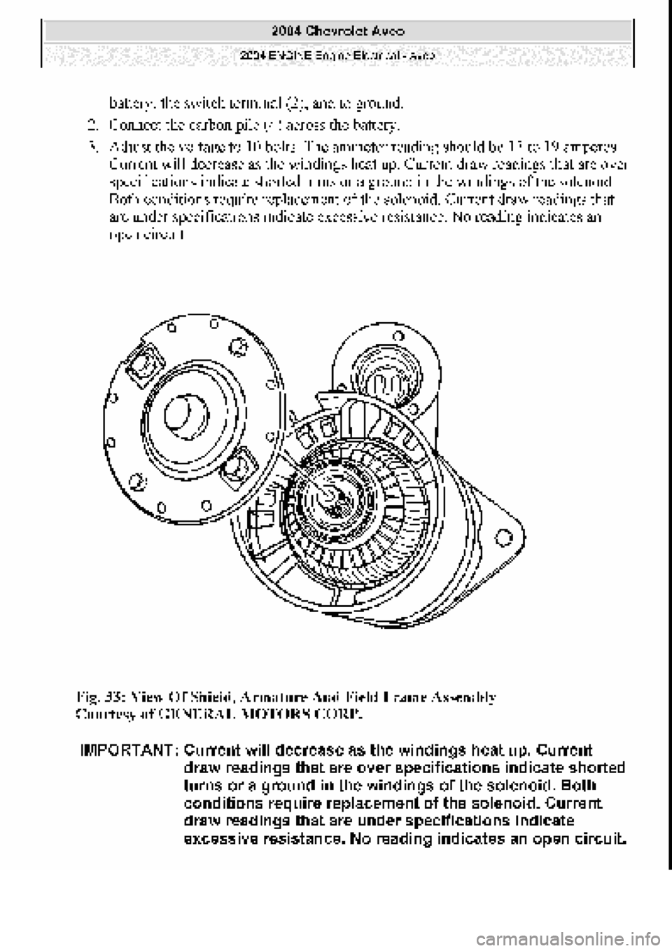 CHEVROLET AVEO 2002  Service Repair Manual 