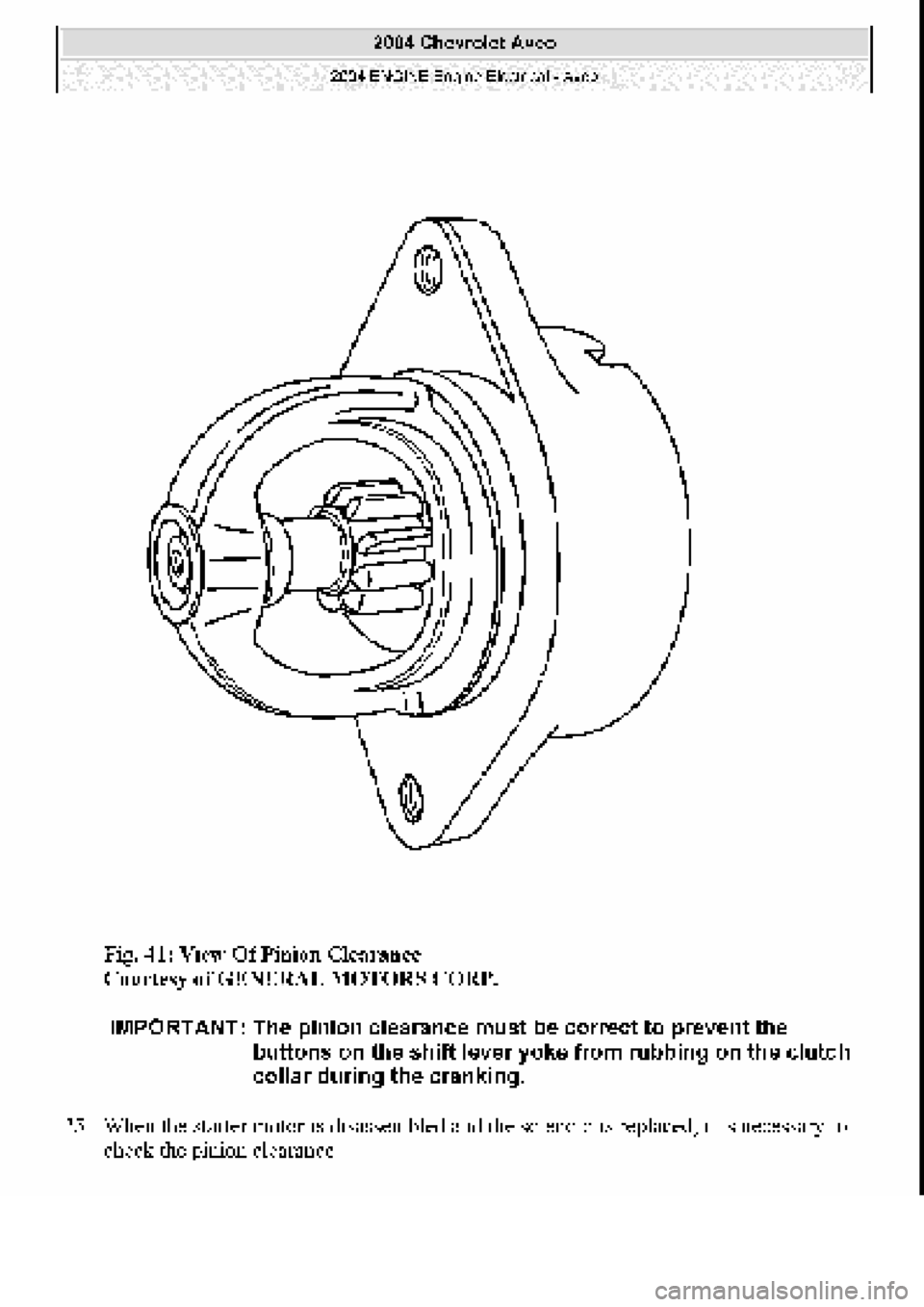 CHEVROLET AVEO 2002  Service Repair Manual 
