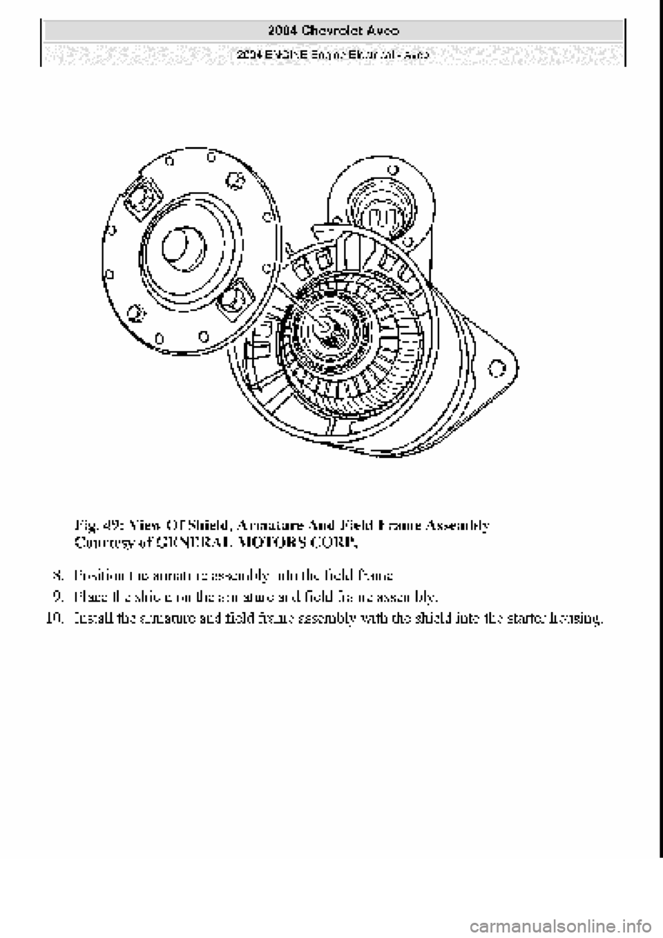 CHEVROLET AVEO 2002  Service Repair Manual 