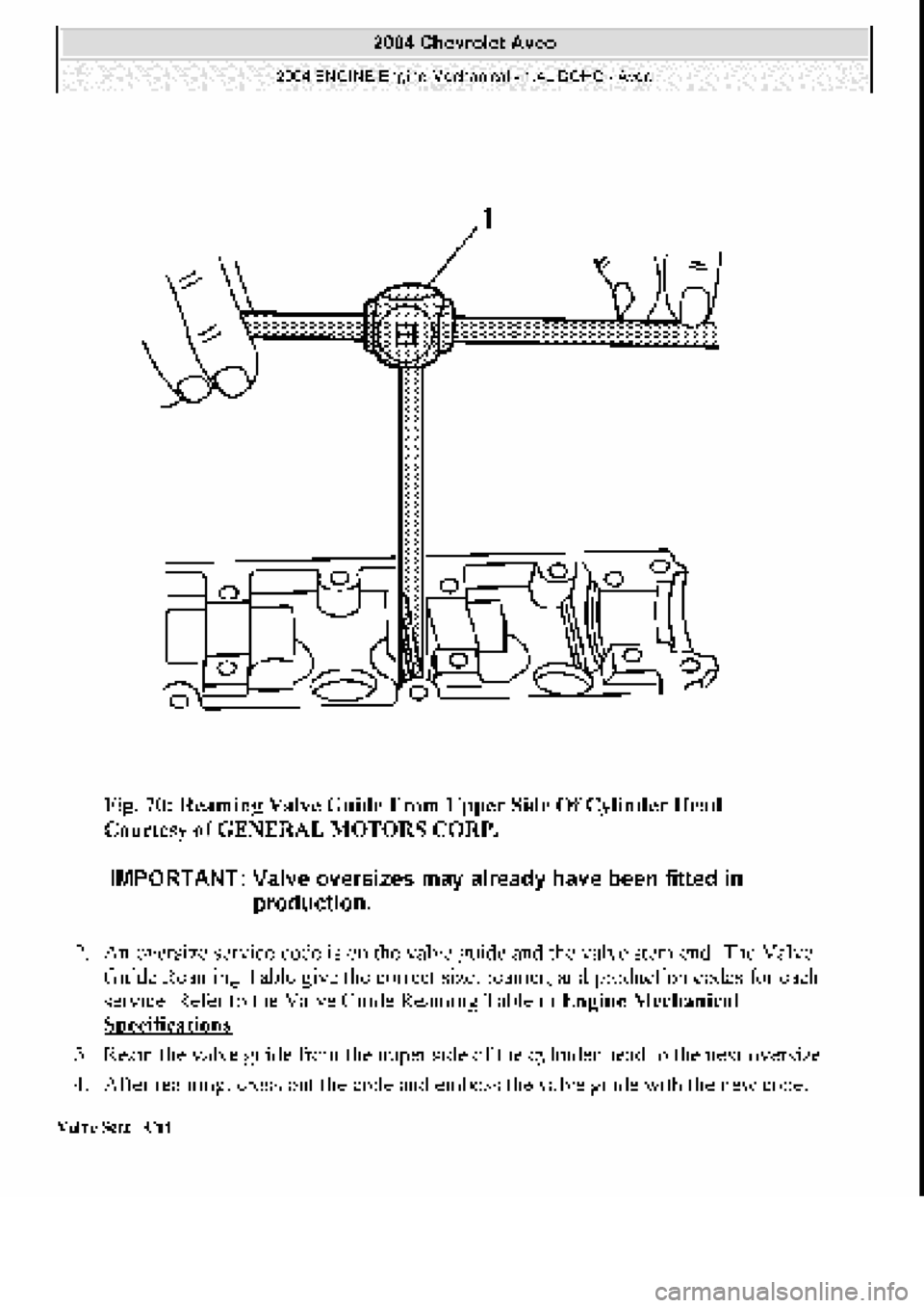 CHEVROLET AVEO 2002  Service Repair Manual 