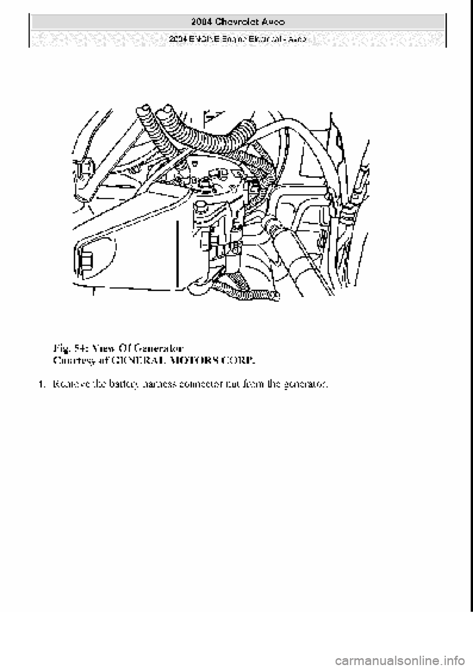 CHEVROLET AVEO 2002  Service Repair Manual 