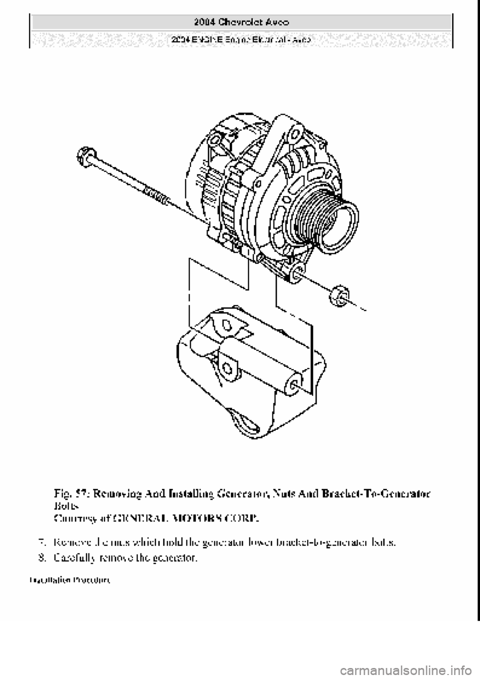 CHEVROLET AVEO 2002  Service Repair Manual 