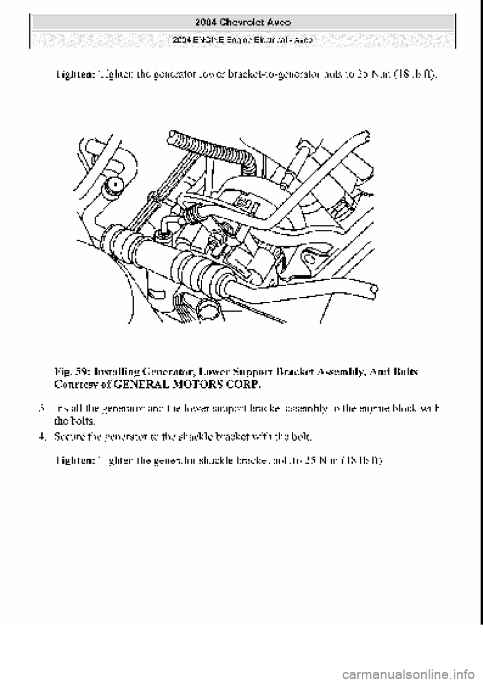 CHEVROLET AVEO 2002  Service Repair Manual 