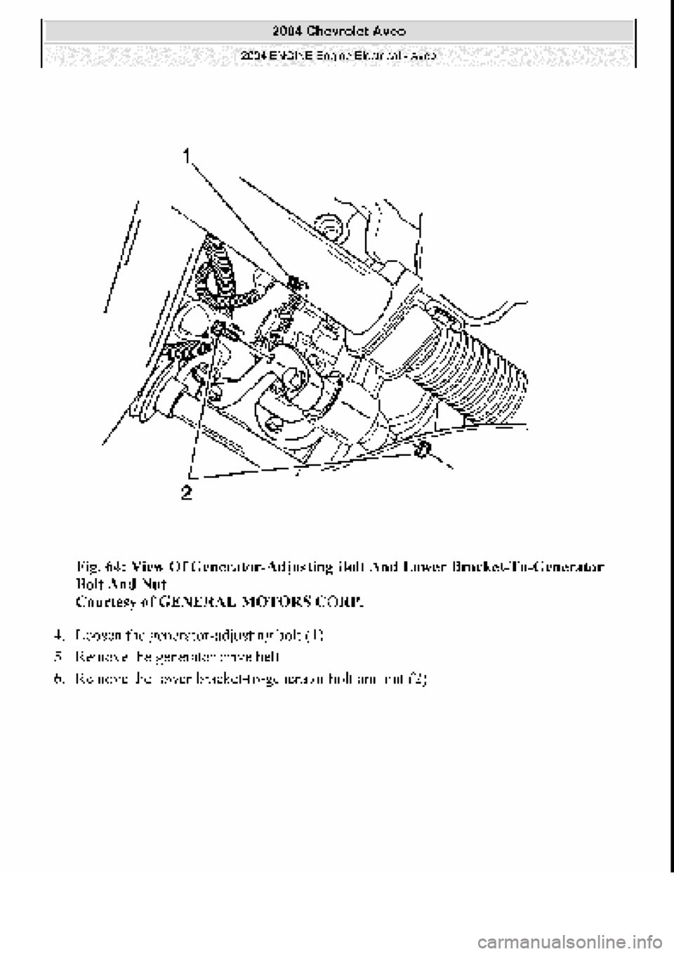 CHEVROLET AVEO 2002  Service Repair Manual 