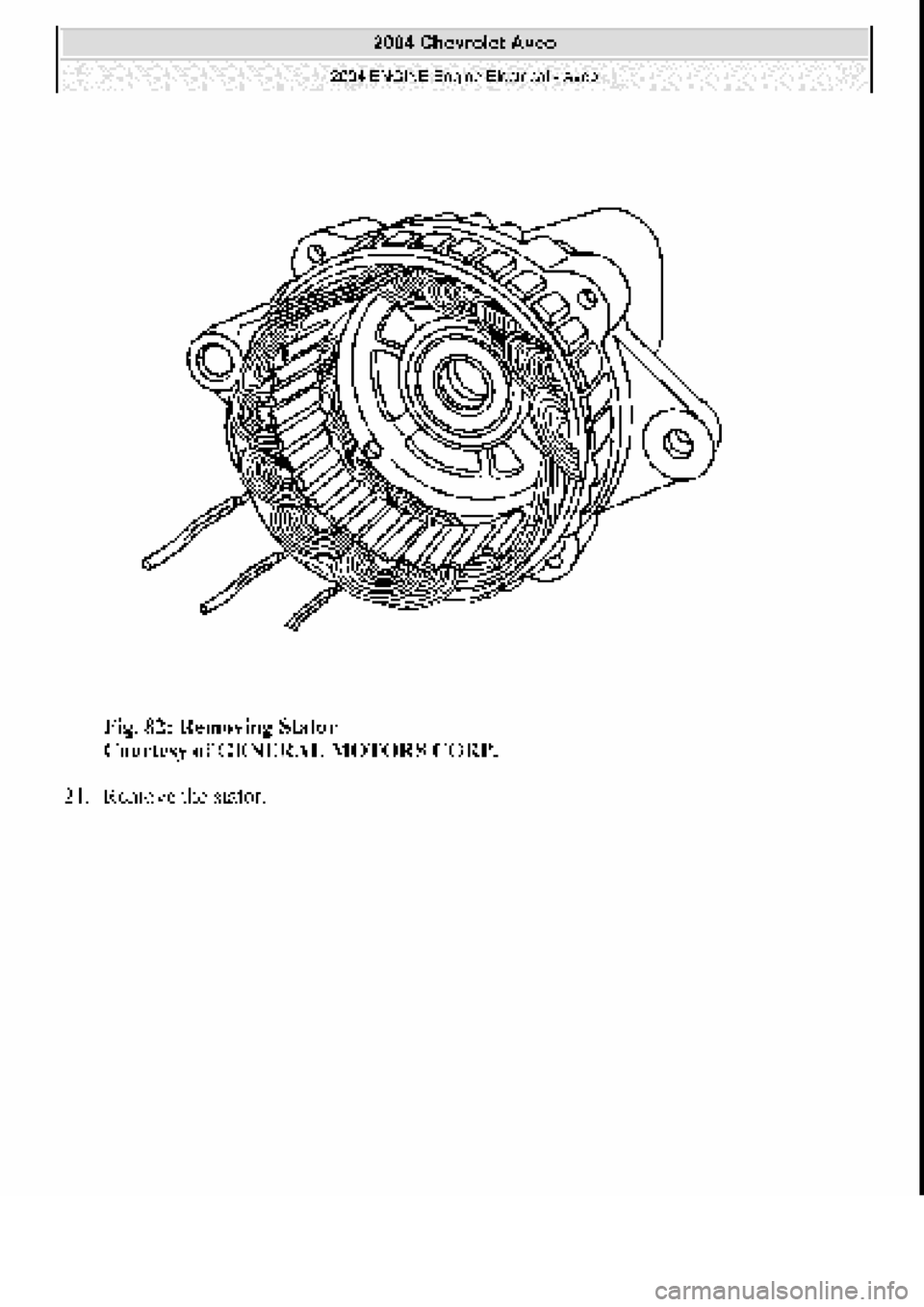 CHEVROLET AVEO 2002  Service Repair Manual 