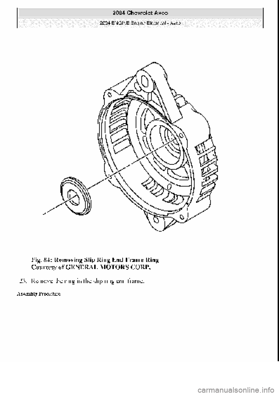 CHEVROLET AVEO 2002  Service Repair Manual 