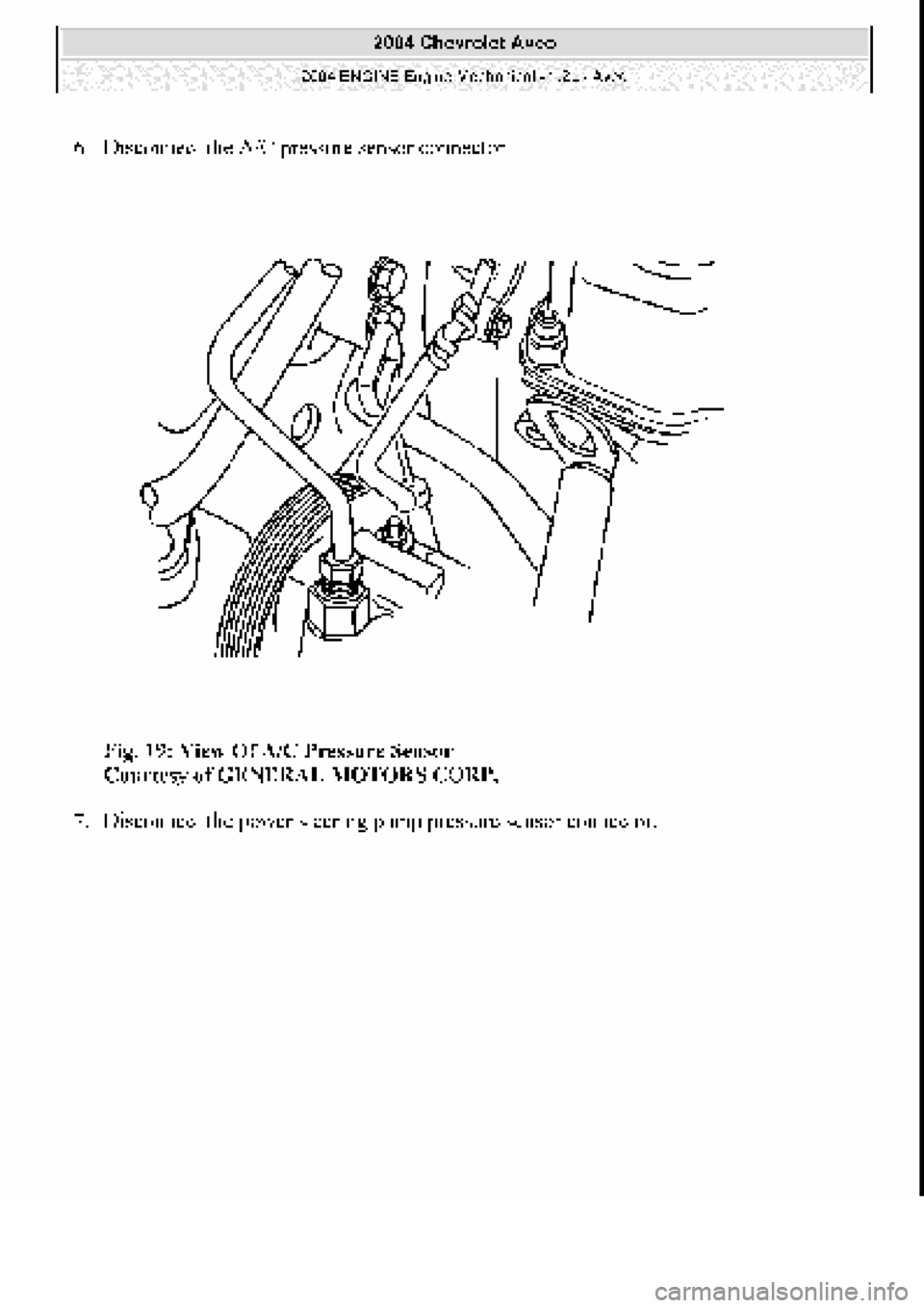 CHEVROLET AVEO 2002  Service Repair Manual 