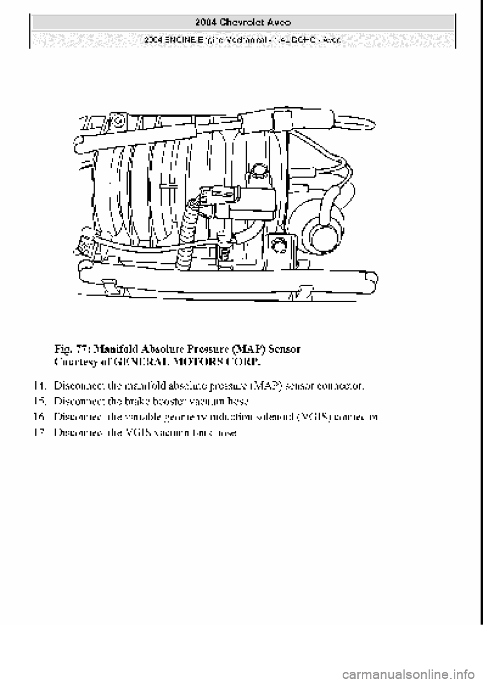 CHEVROLET AVEO 2002  Service Repair Manual 