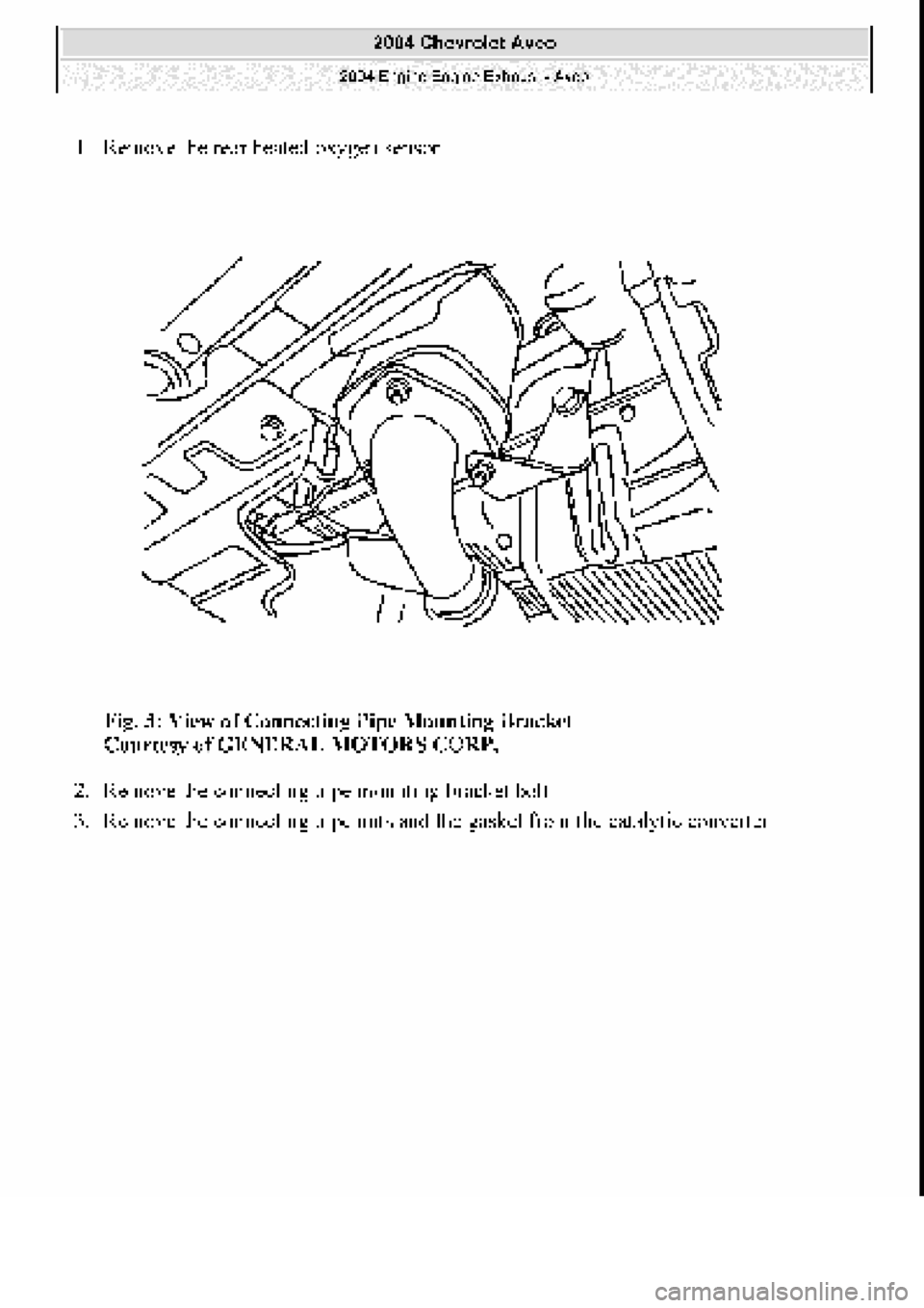 CHEVROLET AVEO 2002  Service Repair Manual 