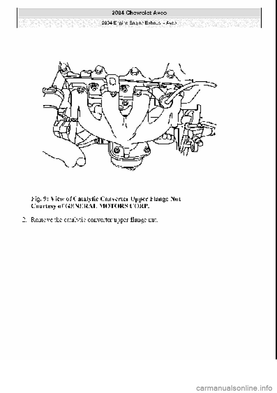 CHEVROLET AVEO 2002  Service Repair Manual 