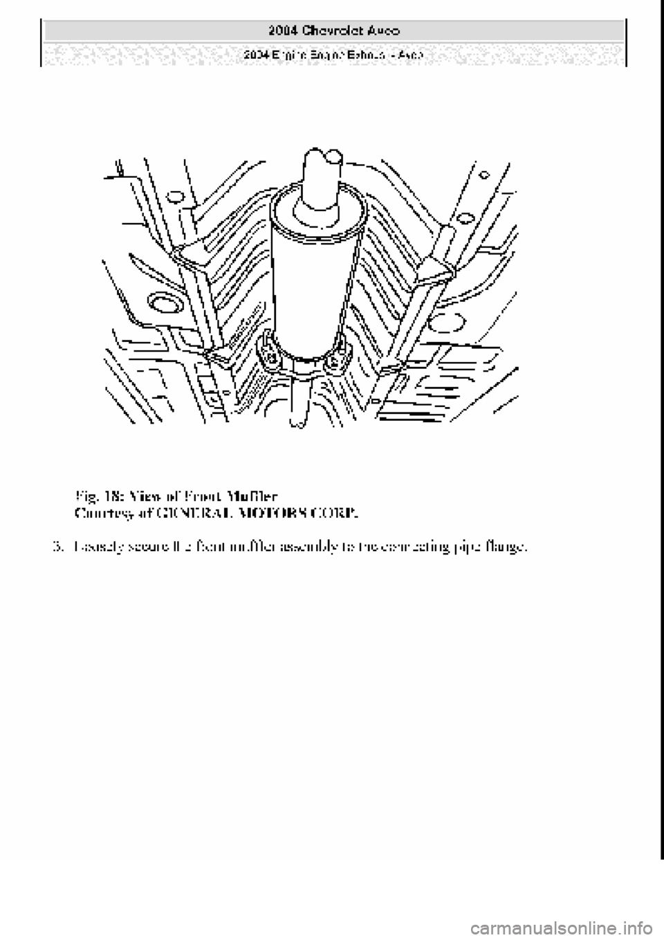 CHEVROLET AVEO 2002  Service Repair Manual 