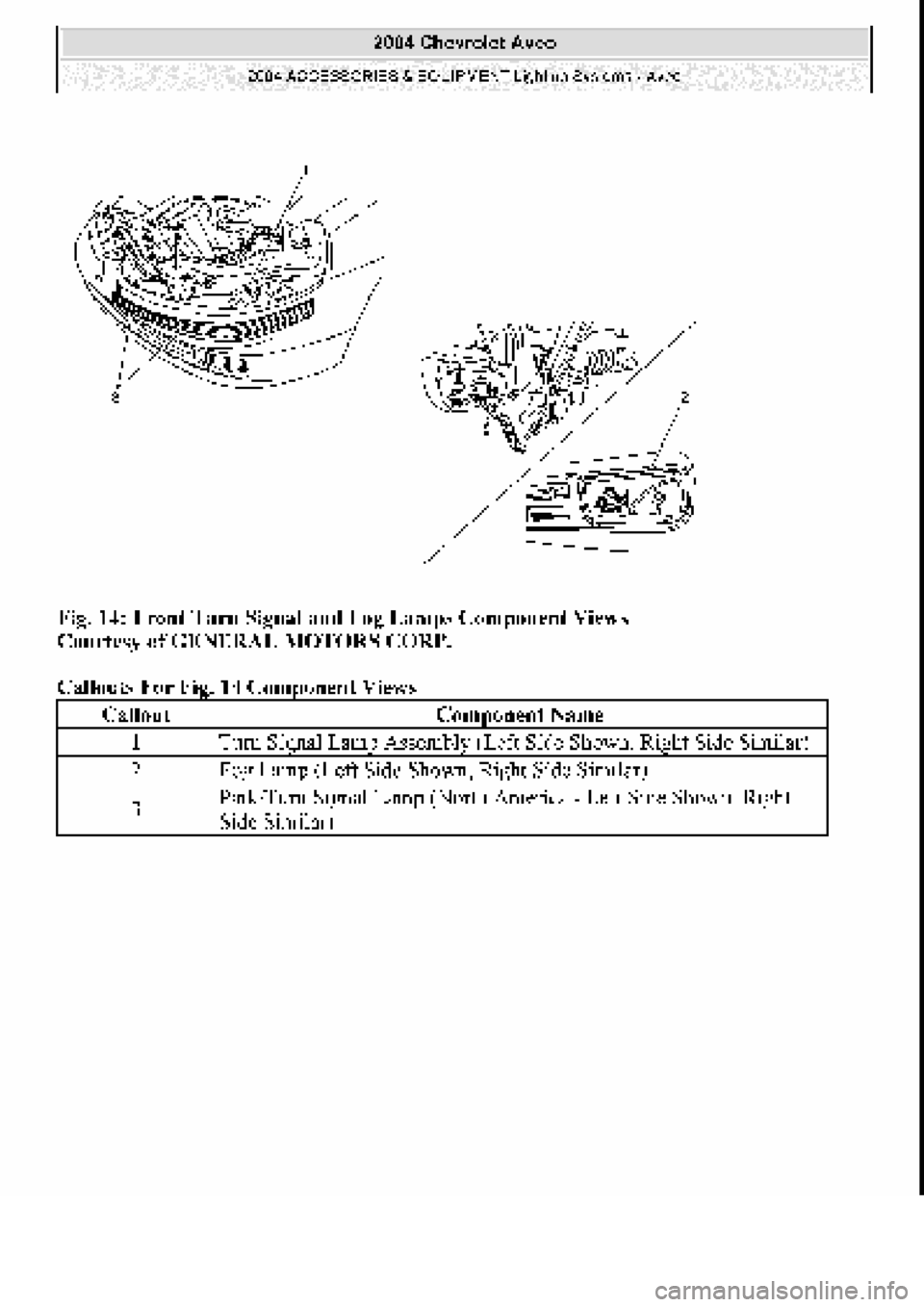 CHEVROLET AVEO 2002  Service Repair Manual 
