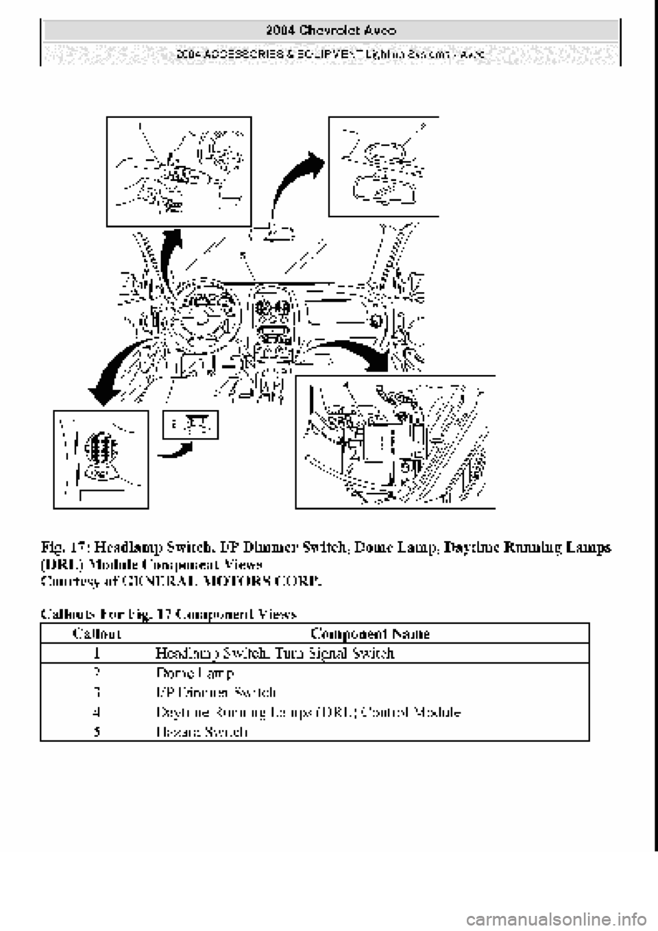 CHEVROLET AVEO 2002  Service Repair Manual 