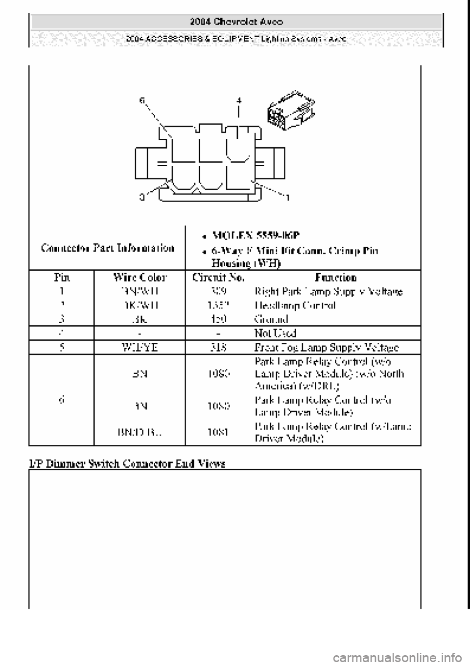 CHEVROLET AVEO 2002  Service Repair Manual 