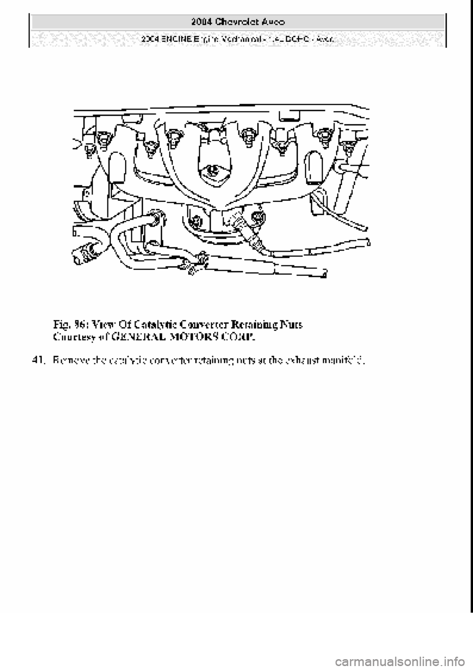 CHEVROLET AVEO 2002  Service Repair Manual 